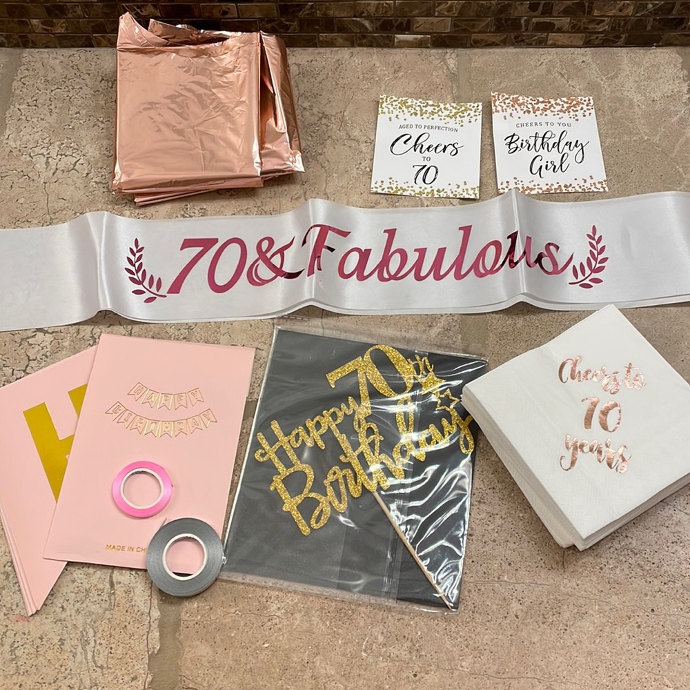 70th birthday decor